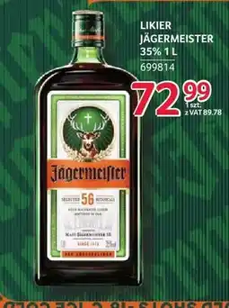 Selgros Likier Jägermeister 35% oferta