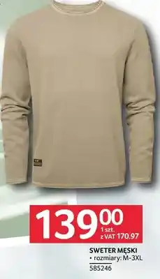 Selgros Sweter męski rozmiary M-3XL oferta