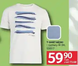 Selgros T-shirt męski rozmiary M-3XL oferta