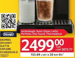 Selgros Ekspres do kawy DeLonghi Eletta Explore ECAM450.65.G oferta