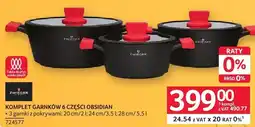 Selgros Komplet garnków 6 części Obsidian Zwieger oferta