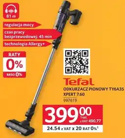 Selgros ODKURZACZ PIONOWY TY6A35 XPERT 7.60 Tefal 997619 oferta