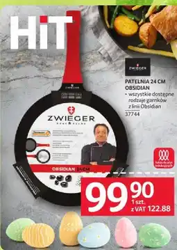 Selgros Patelnia Zweger Obsidian 24 cm oferta