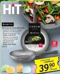 Selgros Patelnia Ambition 28 cm Silverstone oferta