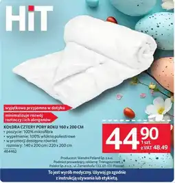 Selgros Kołdra 4 pory roku 160 x 200 cm oferta