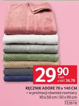 Selgros Ręcznik Adore 70x140cm oferta
