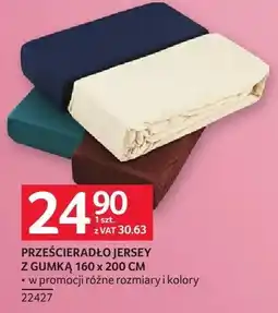 Selgros Prześcieradło jersey z gumką 160 x 200 cm oferta