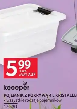 Selgros Pojemnik z pokrywą 4 l kristallbox Keeeper oferta