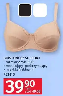 Selgros Biustonosz support, rozmiary 75B-90E oferta