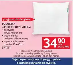 Selgros Poduszka 4 pory roku 70 x 80 cm oferta