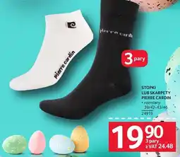 Selgros Stopki lub skarpety Pierre Cardin 3 pary, rozmiary 39/42-43/46 oferta