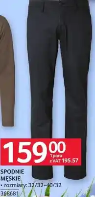 Selgros Spodnie męskie, rozmiary 32/32-40/32 oferta