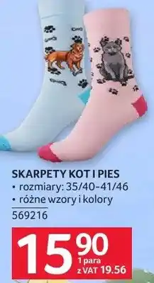Selgros Skarpety kot i pies, rozmiary 35/40-41/46 oferta