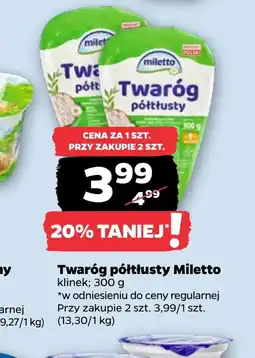 Netto Twaróg Miletto oferta