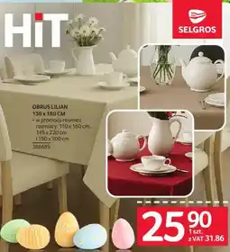 Selgros Obrus Lilian 130 x 180 cm oferta