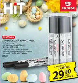 Selgros Marker permanentny Colli 10 szt. Herlitz oferta