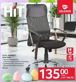 Selgros Fotel biurowy NEW YORK oferta