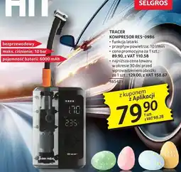 Selgros Kompresor Tracer RES-0986 maks. ciśnienie: 10 bar pojemność baterii: 6000 mAh oferta