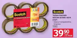 Selgros Taśma pakowa mocna 50 MM x 66 M 6 szt. Scotch oferta