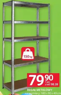 Selgros Regał metalowy wymiary: 180 x 90 x 40 cm oferta