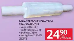 Selgros Folia stretch z uchwytem transparentna oferta