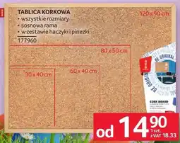 Selgros Tablica korkowa oferta