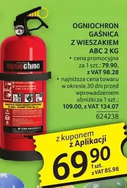 Selgros Gaśnica Ogniochron z wieszakiem ABC oferta
