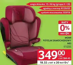 Selgros Fotelik samochodowy Momi oferta