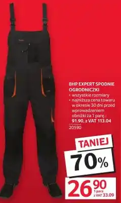 Selgros Spodnie ogrodniczki BHP Expert oferta
