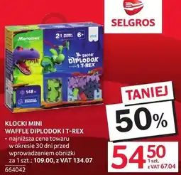 Selgros Klocki mini waffel waffel o'dok i T-Rex oferta