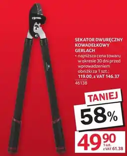 Selgros Sekator dwuręczny kowadełkowy Gerlach oferta