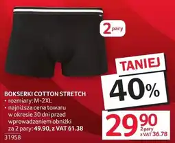 Selgros Bokserki Cotton Stretch rozmiary M-2XL oferta