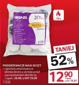 Selgros Podgrzewacze MAXI 20 SZT. BISPOL oferta