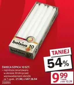 Selgros Świeca szpica 10 SZT. BOLSIUS oferta
