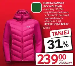 Selgros Kurtka damska Jack Wolfskin rozmiary XS-2XL oferta