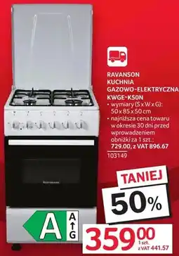 Selgros Kuchnia gazowo-elektryczna RAVANSON KWGE-K50N oferta