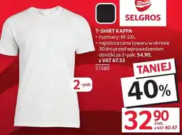 Selgros T-shirt kappa rozmiary M-2XL oferta