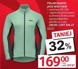 Selgros Polar damski Jack Wolfskin rozmiary XS-2XL oferta