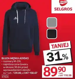 Selgros Bluza męska Adidas rozmiary M-2XL oferta