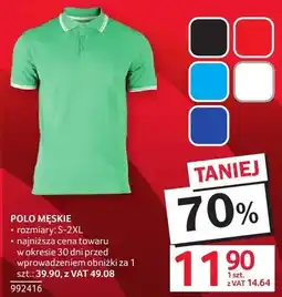 Selgros Polo męskie rozmiary S-2XL oferta