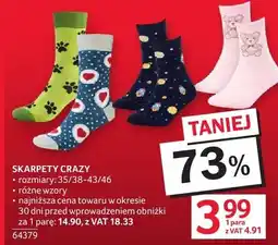 Selgros Skarpety crazy rozmiary 35/38-43/46 oferta