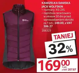 Selgros Kamizelka damska Jack Wolfskin rozmiary XS-2XL oferta