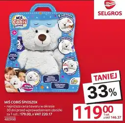 Selgros Maskotka Miś Cobiś Śpioszek oferta