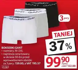 Selgros Bokserki Gant rozmiary M-2XL oferta