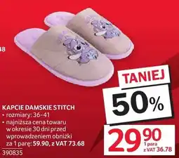 Selgros Kapcie damskie Stitch oferta