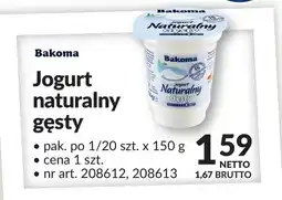 Makro Jogurt naturalny gęsty Bakoma oferta