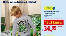 Lidl Bluza chłopięca z bawełną z kolekcji Minecraft oferta