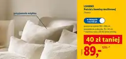 Lidl Pościel z bawełny muślinowej 140x200 cm + 70x80 cm oferta