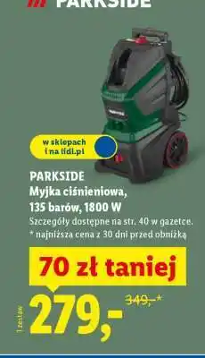 Lidl PARKSIDE Myjka ciśnieniowa oferta