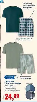 Lidl ESMARA MEN Piżama męska z bawełny oferta